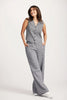 Sophia Tailored Check Linen And Cotton Pant