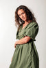 Tara Linen & Cotton Green Dress