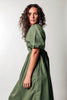 Tara Linen & Cotton Green Dress